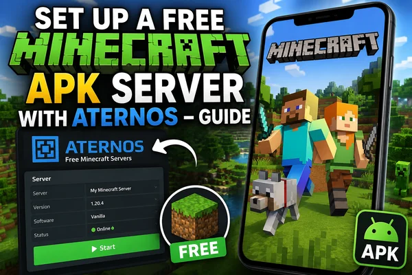 Set Up a Free Minecraft APK Server with Aternos – Guide